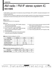 BA1450S datasheet pdf ROHM