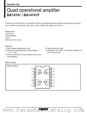BA14741/F datasheet pdf ROHM