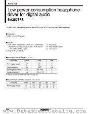 BA3576FS datasheet pdf ROHM