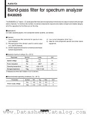 BA3826S datasheet pdf ROHM