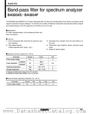 BA3834S/F datasheet pdf ROHM