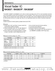 BA3838F datasheet pdf ROHM