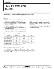 BA4424N datasheet pdf ROHM