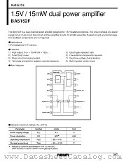 BA5152F datasheet pdf ROHM