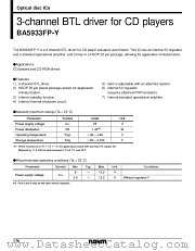 BA5933FP-Y datasheet pdf ROHM