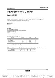 BA5962FVM datasheet pdf ROHM