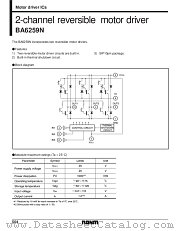 BA6259N datasheet pdf ROHM