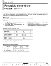 BA6289F datasheet pdf ROHM