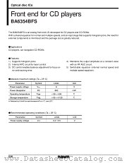 BA6354BFS datasheet pdf ROHM