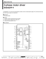 BA6463FP-Y datasheet pdf ROHM