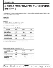 BA6467FP-Y datasheet pdf ROHM