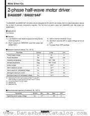 BA6809F datasheet pdf ROHM