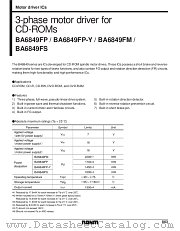 BA6849FS/FP/FP-Y/FM datasheet pdf ROHM