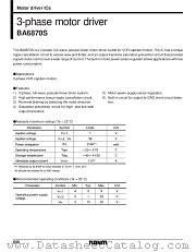 BA6870S datasheet pdf ROHM