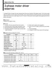 BA6871BS datasheet pdf ROHM