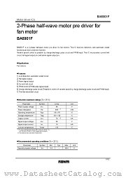 BA6901F datasheet pdf ROHM
