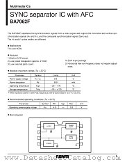 BA7062F datasheet pdf ROHM