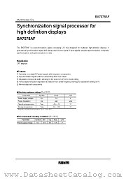 BA7078AF/AS datasheet pdf ROHM