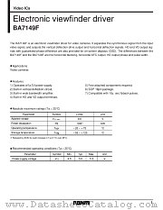 BA7149F datasheet pdf ROHM