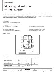 BA7606/F/FS datasheet pdf ROHM