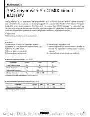 BA7664AFV datasheet pdf ROHM