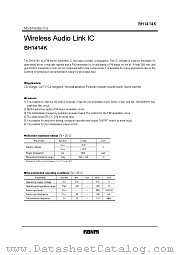 BH1414K datasheet pdf ROHM