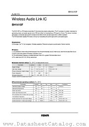 BH1415F datasheet pdf ROHM
