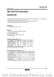 BH2220FVM datasheet pdf ROHM