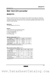 BH2221FV datasheet pdf ROHM