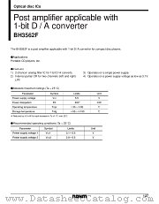 BH3562F datasheet pdf ROHM