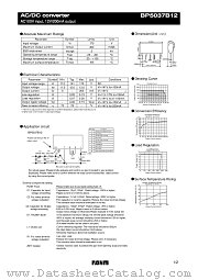 BP5037B12 datasheet pdf ROHM