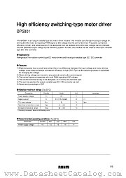 BP5801 datasheet pdf ROHM