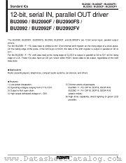 BU2092/F/FV datasheet pdf ROHM