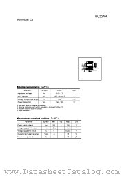 BU2279F datasheet pdf ROHM