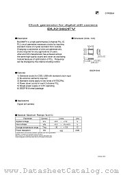 BU2382FV datasheet pdf ROHM
