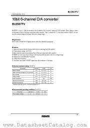 BU2507FV datasheet pdf ROHM