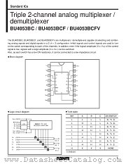 BU4053BC/BCF/BCFV datasheet pdf ROHM