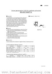 BU8766FV datasheet pdf ROHM