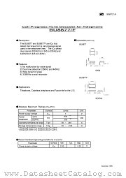 BU8877/F datasheet pdf ROHM