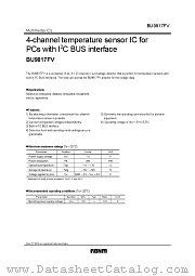 BU9817FV datasheet pdf ROHM
