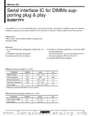 BU9877FV datasheet pdf ROHM