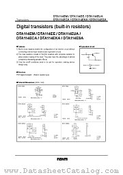 DTA114E  A datasheet pdf ROHM