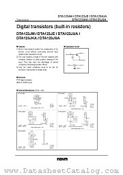 DTA123J  A datasheet pdf ROHM