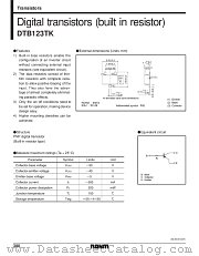 DTB123TK datasheet pdf ROHM
