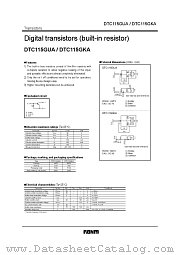 DTC115G  A datasheet pdf ROHM
