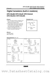 DTC123J  A datasheet pdf ROHM