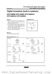 DTC144E  A datasheet pdf ROHM