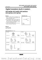 DTC144T  A datasheet pdf ROHM
