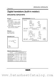DTC314T datasheet pdf ROHM