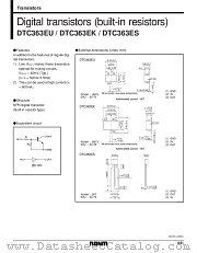 DTC363E datasheet pdf ROHM